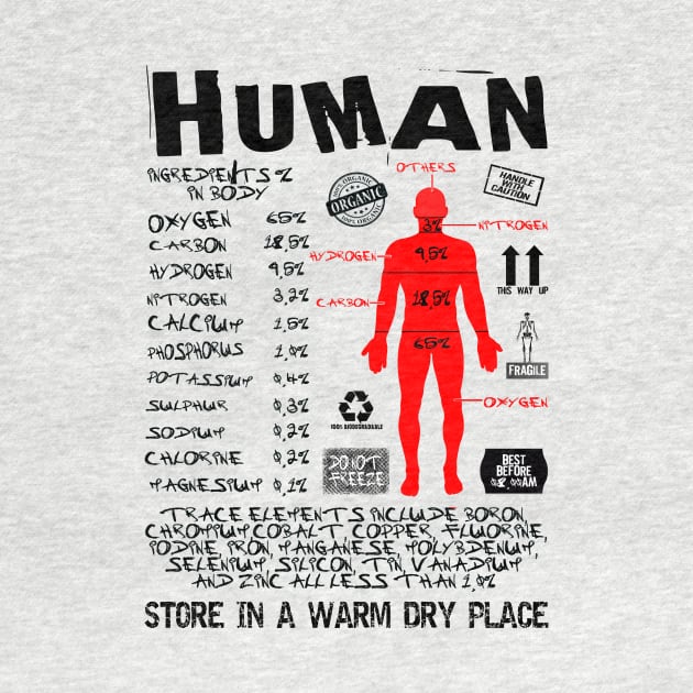 Human Ingredients. by TEEVEETEES